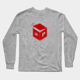 Pandora's box minimalist art . Fpr ancient greek mythology fans in red ink Long Sleeve T-Shirt